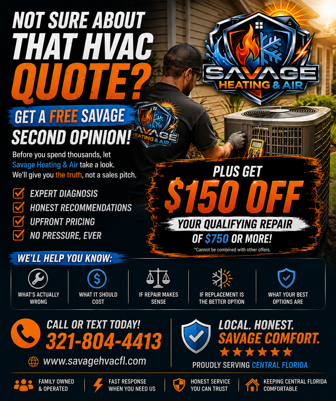 Not Sure About That HVAC Quote? Get a Free Savage Second Opinion