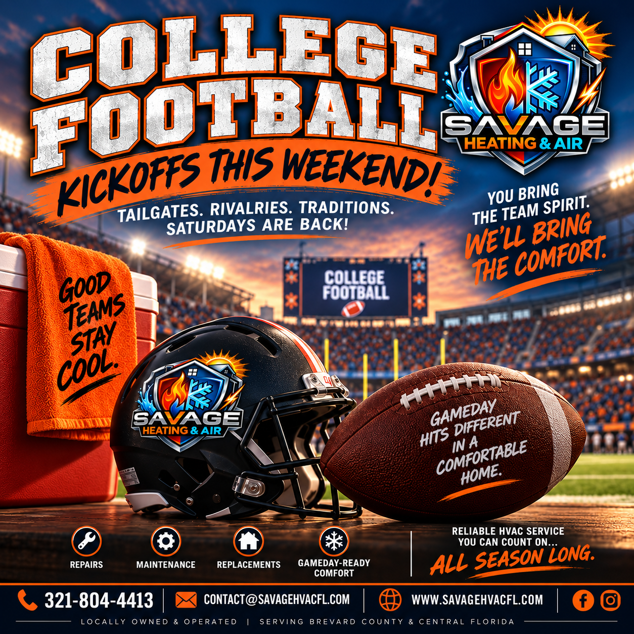 College Football Is Back: Is Your AC Ready for Gameday?