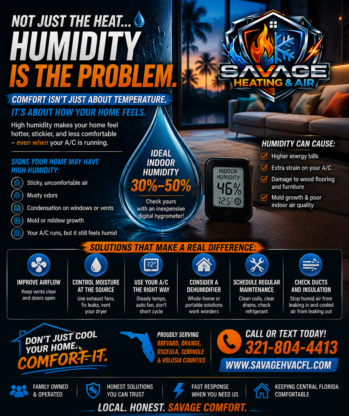 How to Lower Humidity Without Cranking the AC in Florida