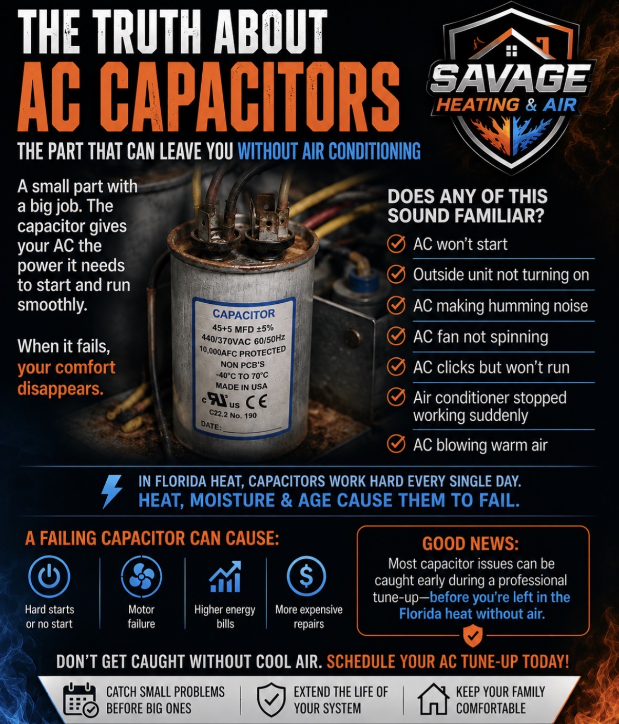 The Truth About AC Capacitors: The Small Part That Can Shut Down Your Air Conditioner